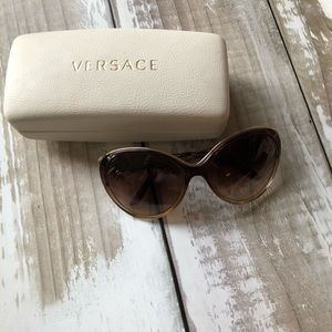 Gold/ Sand Versace Women’s Sunglasses